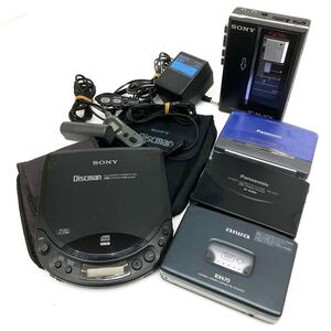 SONY ソニー D-223 CDウォークマン TCM-6DX Panasonic RQ-SX5 RQ-S70 AIWA アイワ RX470 カセットウォークマン 5点セット alp依頼星1223