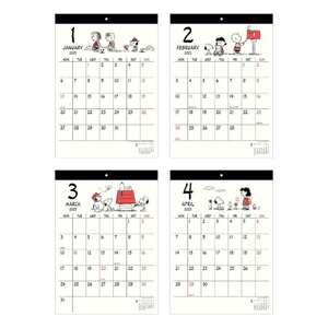 スヌーピー 壁掛けカレンダー2025年 ウォールカレンダー 2025Calendar シンプル スケジュール ピーナッツ