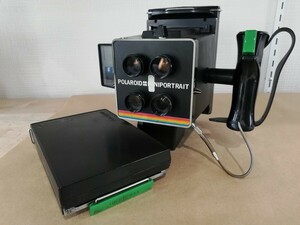 １円スタート Polaroid ポラロイド Miniportrait ミニポートレート 402 予備ポラロイドケース付き レトロカメラ 