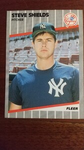 FLEER 1989年 269 STEVE SHIELDS ニューヨーク・ヤンキース