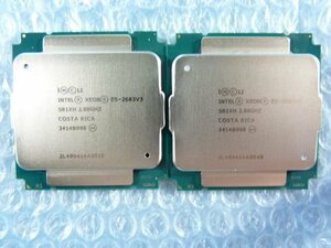1LQX // 2個セット(同ロット) Intel Xeon E5-2683 V3 2GHz SR1XH Haswell-EP C1 Socket2011-3(LGA) // Fujitsu PRIMERGY BX2560 M1 取外