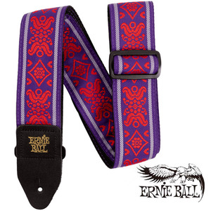 ERNIE BALL ROYAL FLUSH RED JACQUARD STRAP ストラップ [#5330]〈アーニーボール〉