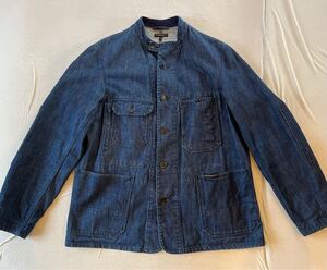 【美品】ENGINEERED GARMENTS スタンドカラー ジャケット　デニムカバーオール L