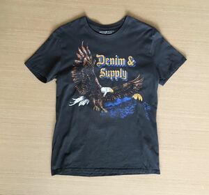 XS DENIM&SUPPLY ロゴプリント イーグル ネイティブ プリント ハーレー バイカー デニム＆サプライ ラルフローレン Tシャツ 90s Y2K