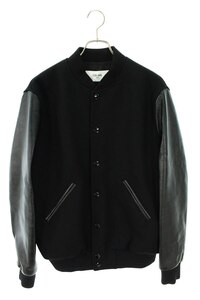 セリーヌバイエディスリマン CELINE 22AW 2V09M896C サイズ:44 袖レザーBOY DOLL テディジャケットブルゾン 中古 SB01