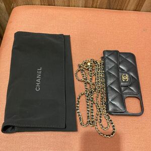 激レア CHANEL シャネル ラムスキン iPhoneケース スマホケース チェーンショルダー ココマーク 小物 iPhone15 レディース おしゃれ 人気