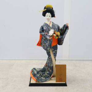 ▲ 高さ約45ｃｍ｜日本人形 芸者 舞妓 着物 御人形司 ｜ 太鼓｜博多人形 ? Japanese Doll Kimono Geisha 骨董■P3965