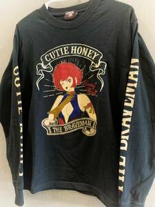 THE BRAVEMAN × CUTIE HONEY 刺繍　ロンT ブラック　黒　ザブレイブマン　キューティーハニー