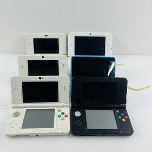 152【ジャンク／通電未確認／6台まとめ】Nintendo NEW 3DS LL 本体 白 ホワイト 黒 ブラック 青 ブルー 任天堂 ニンテンドー
