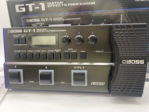 ■綺麗【BOSS ボス GT-1 Guitar Effects Processor マルチ・エフェクター ハイクオリティ・サウンド 箱 取説 保証書付き】SH-19750