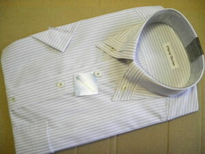 Philip Gurian*サイズ S ３７-半袖*Yシャツ 形態安定加工