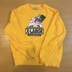 X-LARGE イエロー スウェット