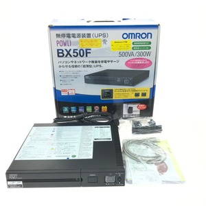 ▼▼【1円スタート】 ジャンク品 OMRON オムロン 無停電装置 UPS スリム BX50F 全体的に状態が悪い