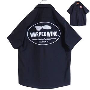 5458/RED KAP 半袖ワークシャツ L●洗濯プレス済●ネコポス可●WARPED WING Brewing Co.DAYTON古着