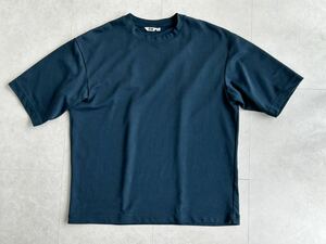 ユニクロ エアリズム コットンオーバーサイズ Tシャツ Lサイズ ブルー 