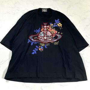 【極美品】Vivienne Westwood ヴィヴィアンウエストウッド フラワー柄　オーブ柄　Tシャツ