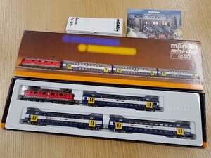 ∇花∇当時物 ドイツ製 marklin メルクリン mini-club ミニクラブ 81413 Zゲージ SBB スイス鉄道 4両セット 鉄道模型 元箱付き 25