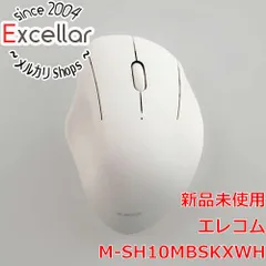 [bn:12] ELECOM製　SHELLPHA USB無線 Bluetoothマウス 3ボタン Mサイズ M-SH10MBSKXWH　ホワイト