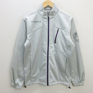 D■フィラ ゴルフ/F.G.STYLE ゴルフウェアジャケット JKT【L】灰/MENS/48【中古】