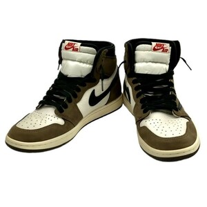 仙4 NIKE×TRAVIS SCOTTAIR JORDAN 1 HIGH OG 27.5cm CD4487-100 スニーカー ナイキ×トラヴィススコット エアジョーダン1 ハイ