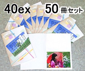 写真用ポケットアルバム L判 40枚用【50冊】絵柄:大樹 L・E・DSC 上下2段収納x20ページ【即決】4957883656342★新品