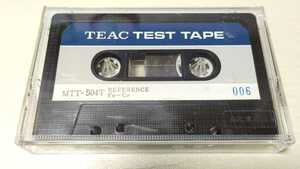 【倉庫整理】【ジャンク】レア TEAC ティアック テストテープ TEST TAPE MTT-504T リファレンス REFERENCE Fe-Cr 関連:ABEX LCengineering