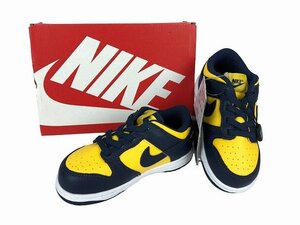 NIKE / ナイキ ベビーシューズ ダンクロー DANK LOW CW-1589-700 ベビー サイズ : 14.0cm スニーカー イエロー/ネイビー