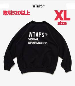 WTAPS 2023FW FORTLESS SWEATER BLACK XLサイズ ダブルタップス フォートレス クルーネック スウェット セーター トレーナー ブラック