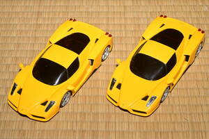 Kyosho 京商 Mini-Z ミニッツ レーサー エンツォフェラーリ 黄色 ２台 中古 良品 開封済み ( フェラーリ Ferrari タミヤ KO ヨコモ