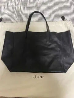 セリーヌ　CELINE ホリゾンタルカバ　トートバッグ　ネイビー