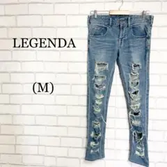 LEGENDA レジェンダ　ハードクラッシュ　ダメージデニムパンツ　ジーンズ