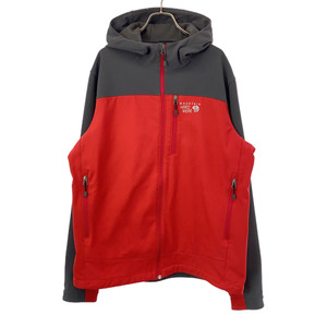 マウンテンハードウェア 長袖 アウトドアジャケット L グレー×レッド MOUNTAIN HARDWEAR Columbia メンズ