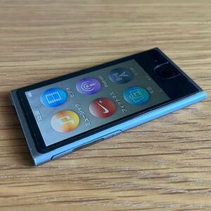 【Apple アップル】iPod nano 第7世代 ME971J スペースグレイ 灰 16GB A1446 中古品本体のみ 生産終了品 追跡付送料無料