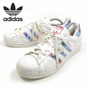 【定番人気!】　27cm相当　adidas　SUPERSTAR W　アディダス　スーパースター　スニーカー　バスケ　ストリート　ホワイト　/U5436