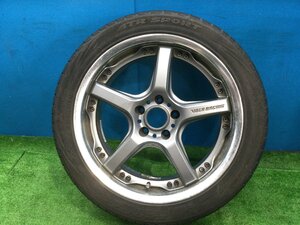 RAYS VOLK RACING GTS ホイール 18インチ 8J ＋21 5穴 PCD114.3 タイヤ ATR 245/40ZR18 2018年 1本 レイズ ボルクレーシング シワ有 ②