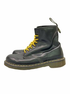 Dr.Martens◆ブーツ/-/BLK/レザー/8ホール/傷汚れ履きじわ有/紐汚れ有