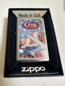 ZIPPO (ジッポ) USA製 オイルライター ケース入り 2018年製 火花確認済　ケースナイフ コラボモデル W.R. CASE