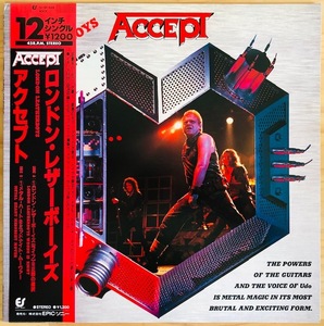 LP■HR/HM/ACCEPT/LONDON LEATHERBOYS/PORTRAIT 12 3P 646/国内85年ORIG 12inch OBI/帯 極美品/アクセプト/ロンドン・レザーボーイズ/METAL