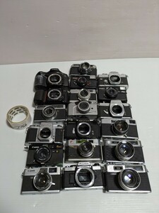 Canon PENTAX MINOLTA KONICA FUJICA OLYMPUS YASHICA Nikon フィルムカメラ レトロ アンティークカメラ　まとめ売り　19個