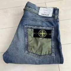 STONE ISLAND 00s 切替ポケット デニムパンツ W32