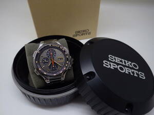 SEIKO スピードマスター SBBT001 電池交換済 完動 7T59-7A00 BOX 定価10万