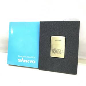 ★送料一律185円 おそらく未使用品 SANKYO 夢夢ちゃん Zippo ジッポ オイルライター フィーバー夢夢 パチンコ グッズ 喫煙具★G03935