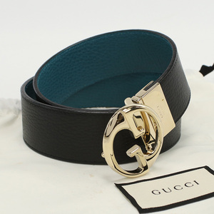 中古グッチGUCCI GGベルト レザー 450000 CAO2G ブラック系 ランク：AB us-2 メンズ