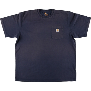 古着 カーハート Carhartt ORIGINAL FIT 半袖 ワンポイントロゴポケットTシャツ メンズXL /eaa432334