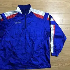 adidas アディダス　90s デサント製　ハーフジップウェア