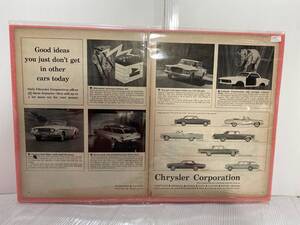 1962年6月29日号LIFE誌広告切り抜き1ページ【Chrysler Corporation クライスラーコーポレーション】アメリカ買い付け品オールドカー