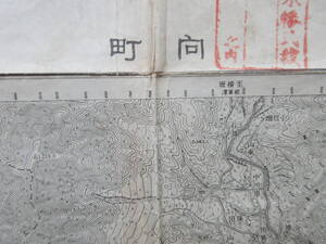 山形県・宮城県古地図★「向町」(むかいまち)大正2年測図　大正5年3月発行　５万分１　大日本帝国陸地測量部