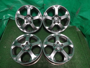 ホンダ純正 RN系 ストリーム RSZ●17×6J +55 5H PCD114.3 中古ホイール4本●マ56