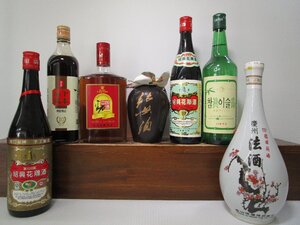 7本セット 中国酒,韓国酒 (紹興花彫酒,慶州法酒,JINRO 他) 500-900ml 16.5-35% 未開栓 古酒 ※店頭受取不可 1円スタート/12-20-7