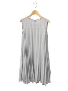 FOXEY フォクシー ワンピース 38 Elegant Pleats Dress グレー ITUWQQ0RE8DS